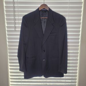 Kasper Black 100% Wool Blazer Sportscoat‎ Size 38R